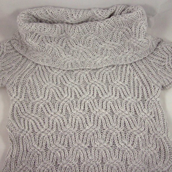 Worthington Gray Textured Cowl Neck Tunic Sweater - FINAL SALE *** PRICE IS FIRM - Picture 8 of 10